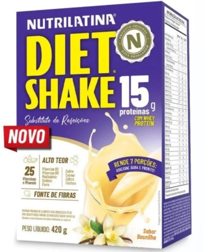 Diet Shake Sabor Baunilha 420g Nutrilatina