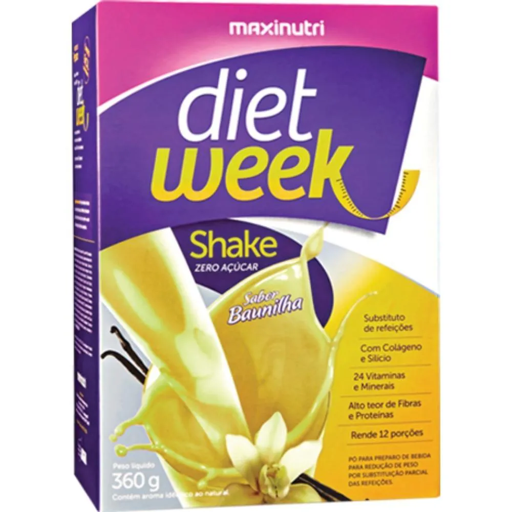 Diet Week Shake 360g – Baunilha – Maxinutri