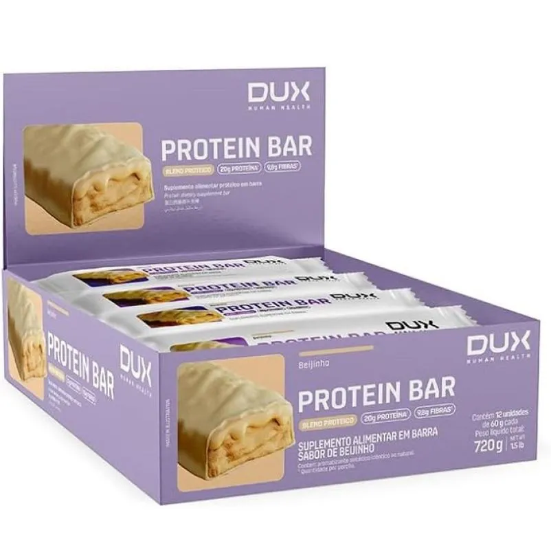 Dux Protein Bar Display (12 Unid. 60g) – Beijinho
