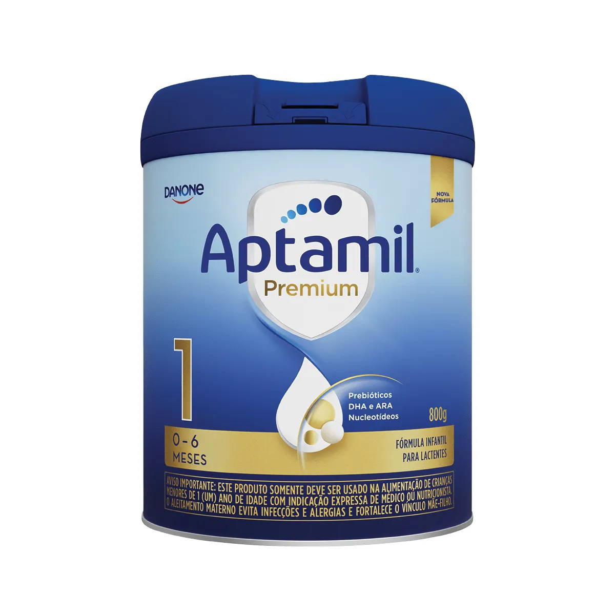 Fórmula Infantil Aptamil Premium 1 Danone 0 a 6 meses 800g
