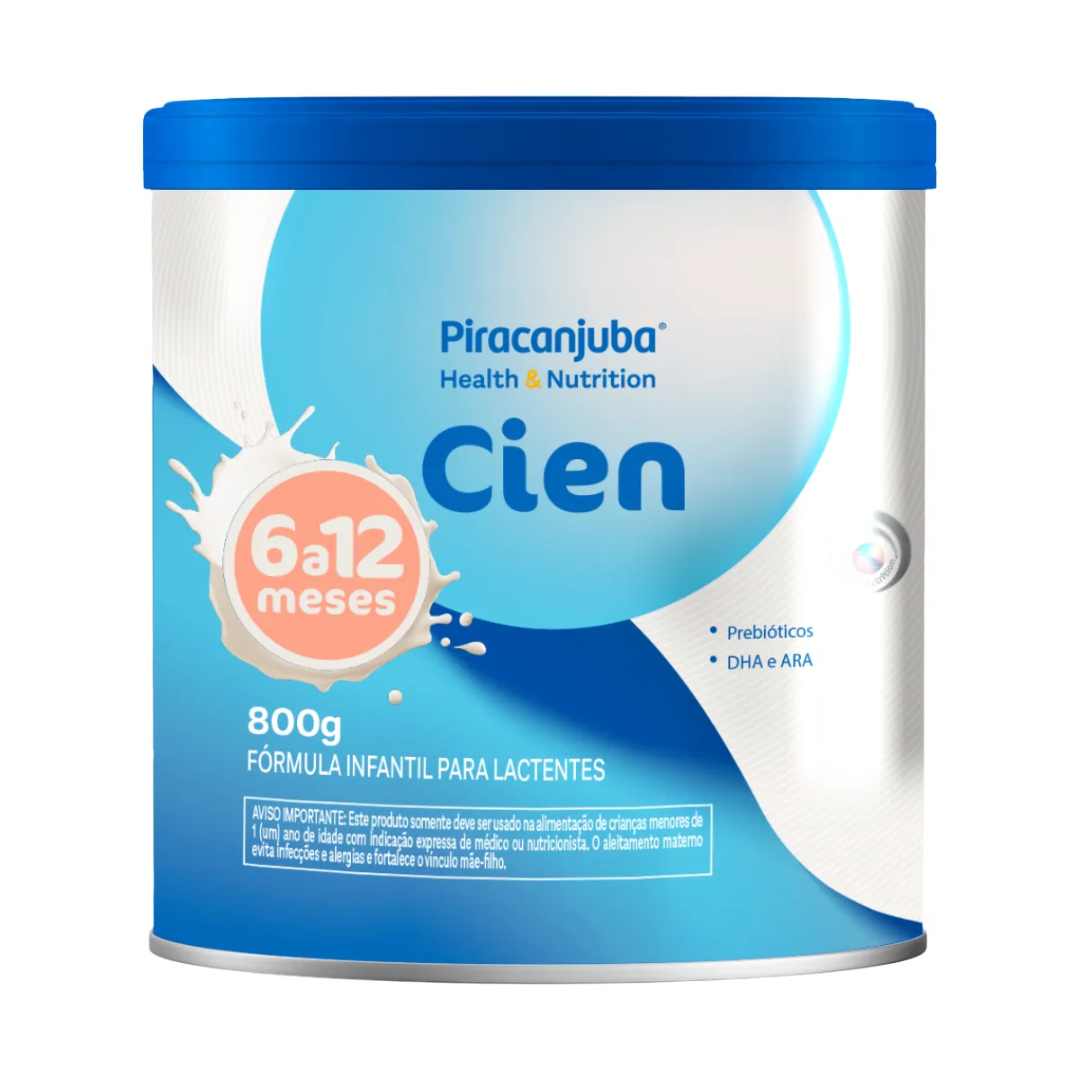 Fórmula Infantil Cien Piracanjuba 6 a 12 meses 800g