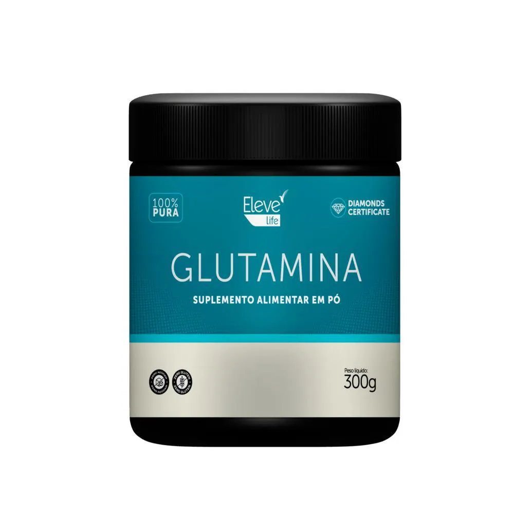 Glutamina 300g – 1 Unidade Eleve Life + E-book