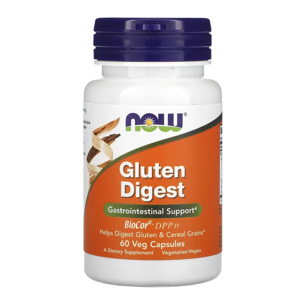 Gluten Digest Enzimas Digestivas Now Foods 60 Cáps Importado