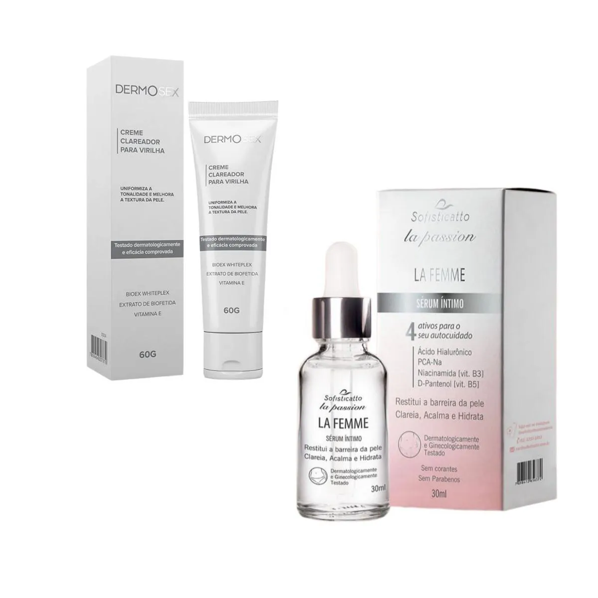 Hidratante P/ Flacidez Vaginal + Clareador Virilha Skincare