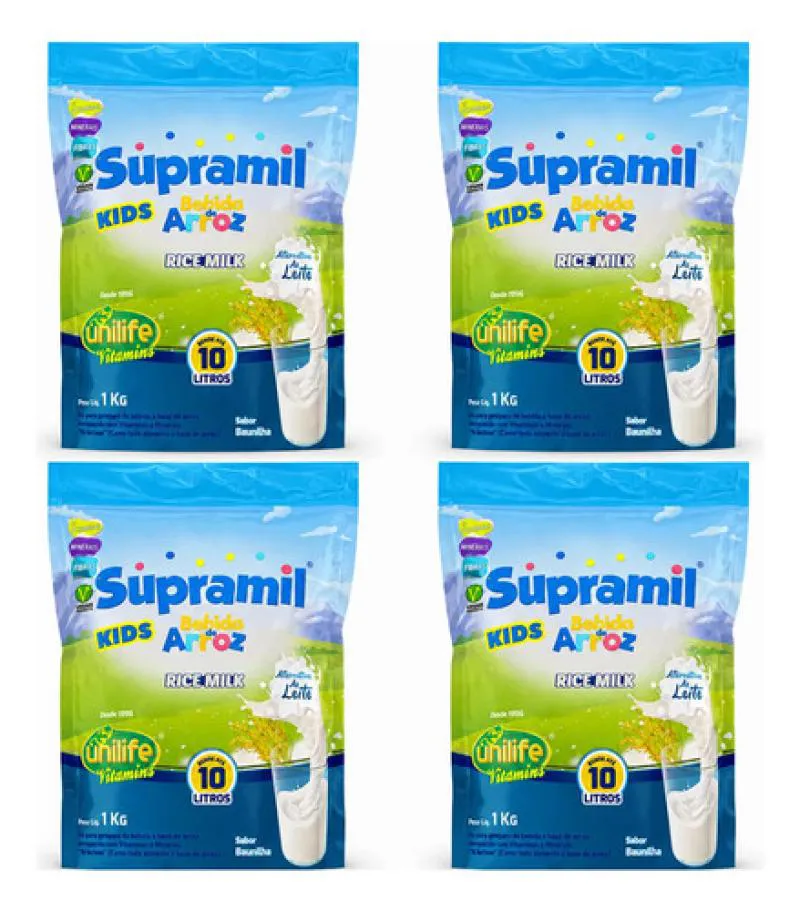 Kit 4 Supramil Kids Baunilha 1kg – Unilife