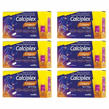 Kit 6 Calciplex Colágeno Tipo II 60 + 30Cps MDKCa – Ecofitus