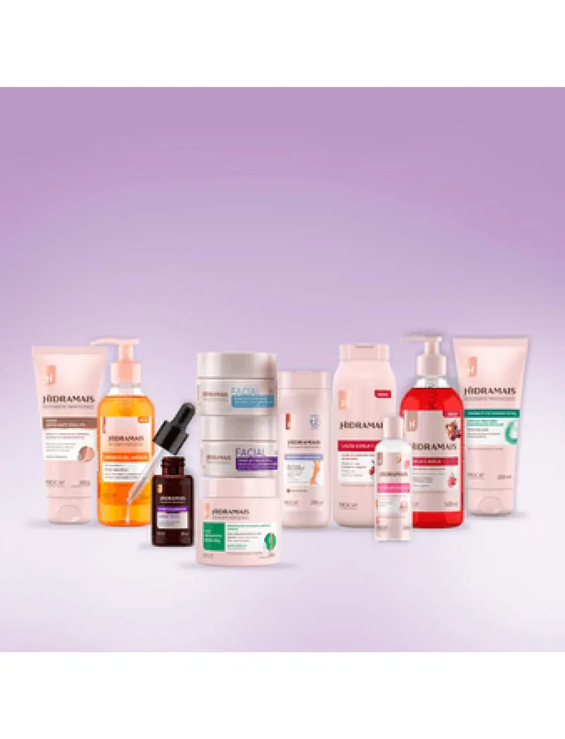 Kit Banho Hidratação: Cereja e Avelã + Ácido Hialurônico + Sabonete Antiacne
