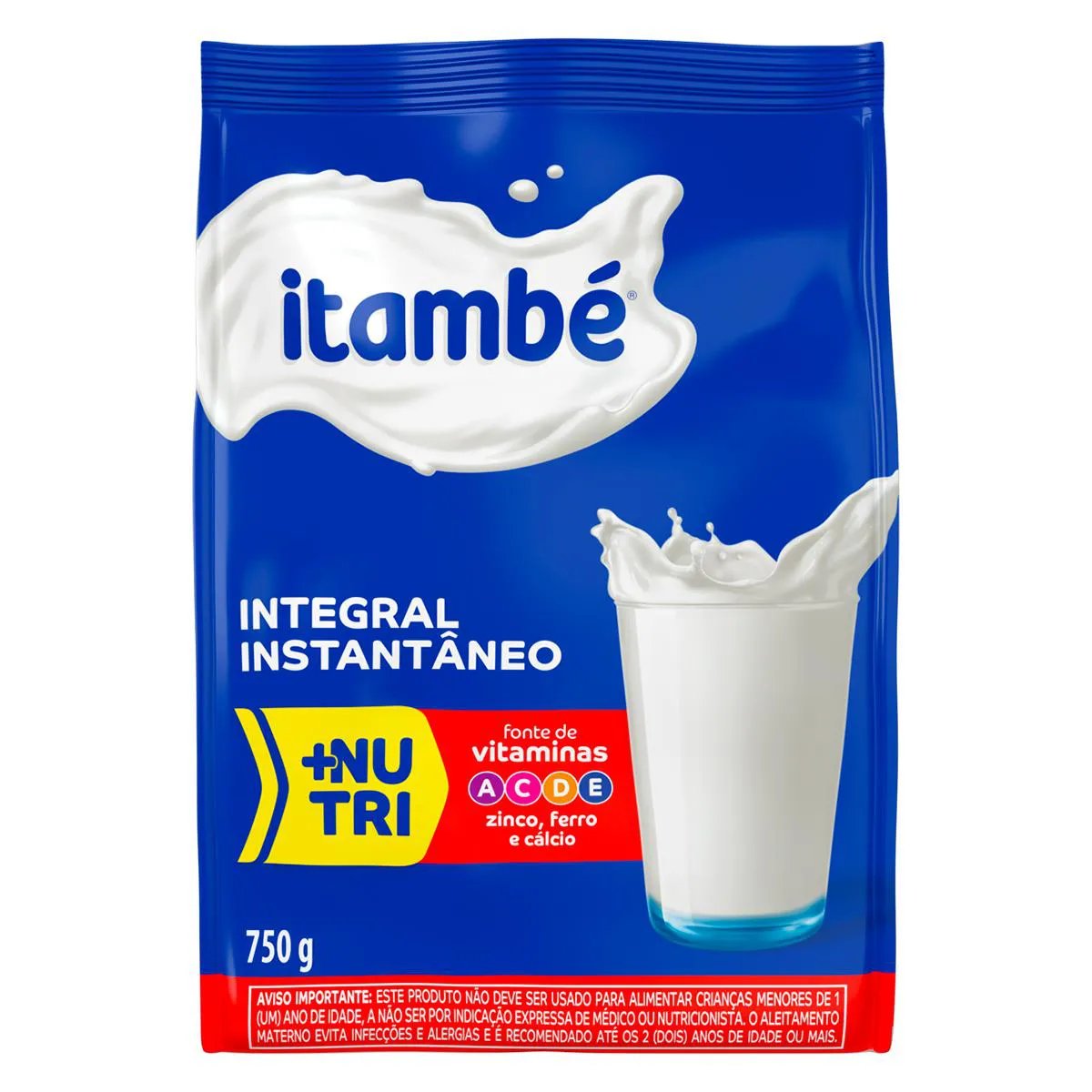 Leite em Pó Integral Instantâneo Itambé +Nutri 750g