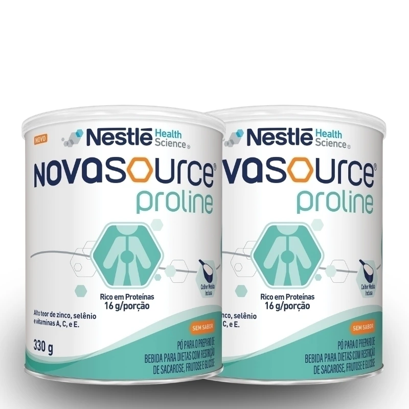 Pó Para O Preparo De Bebida Para Dieta Com Restrição De Sacarose, Frutose E Glicose Novasource Proline Po 330G 2 Und