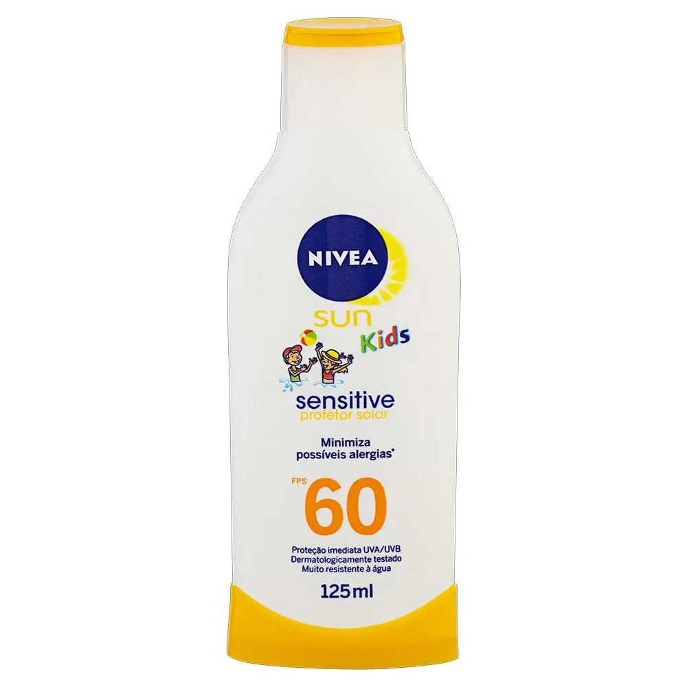 Protetor Solar Infantil Nivea Sun Fps 60 Kids Sensitive 125ml