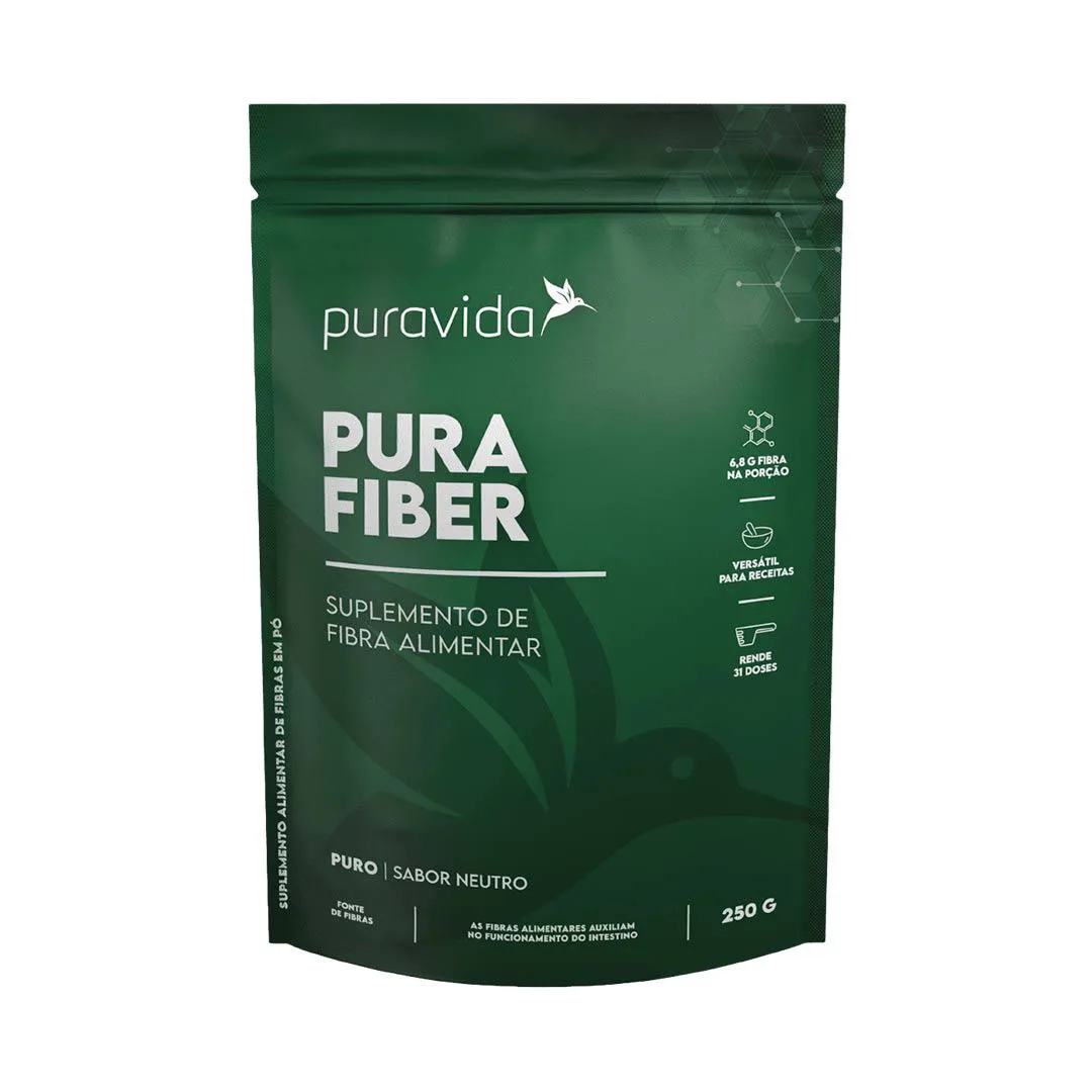 Purafiber Fibra Alimentar Suplemento 250g – Puravida