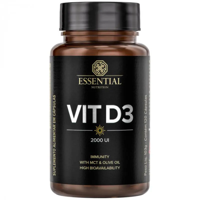 Vitamina D3 2000 Ui (120 Cápsulas) – Essential Nutrition