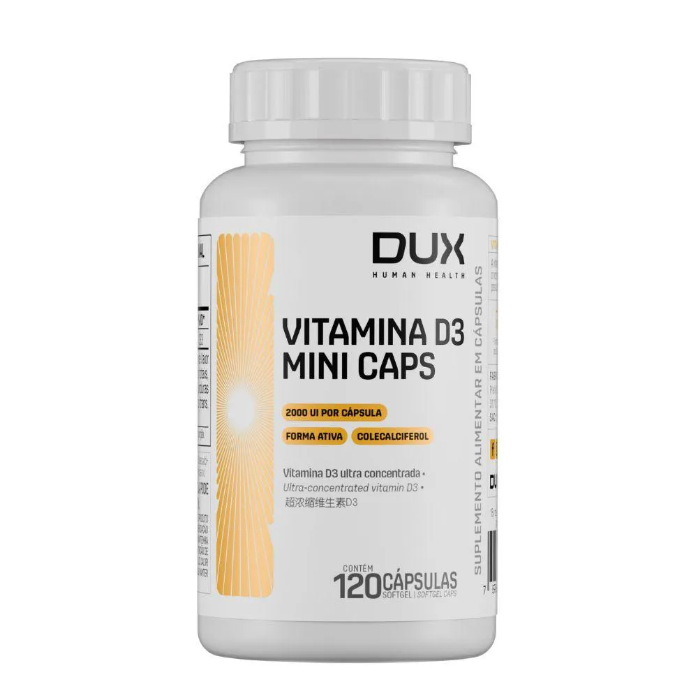 Vitamina D3 Colecalciferol 2000 Ui 120 cápsulas – Dux