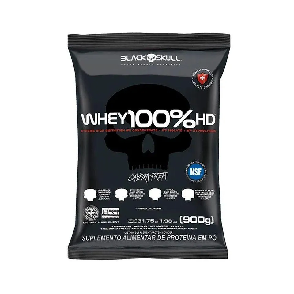Whey 100% Hd Refil (900g) – Sabor: Chocolate