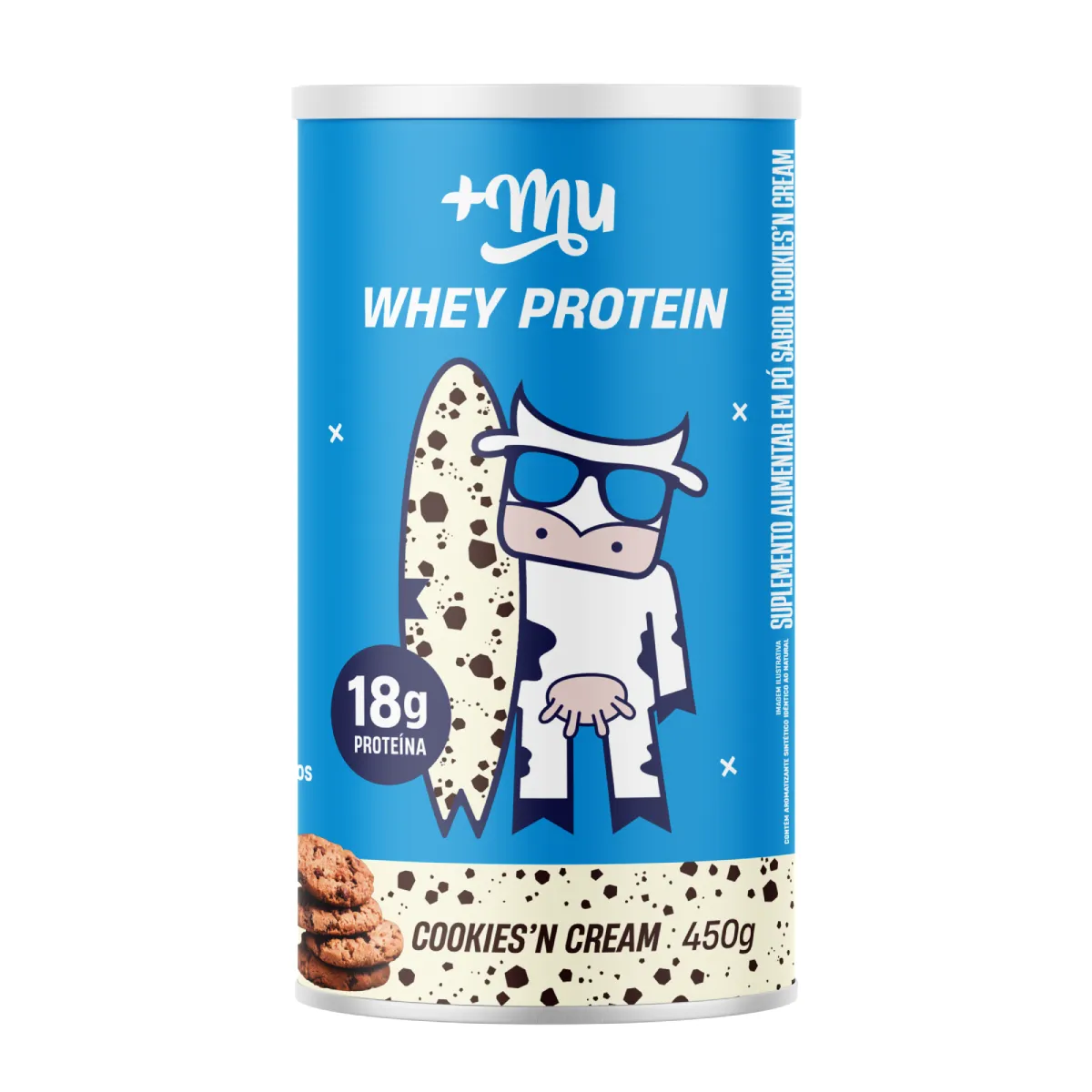 Whey Protein Concentrado +Mu Cookies N’Cream 450g