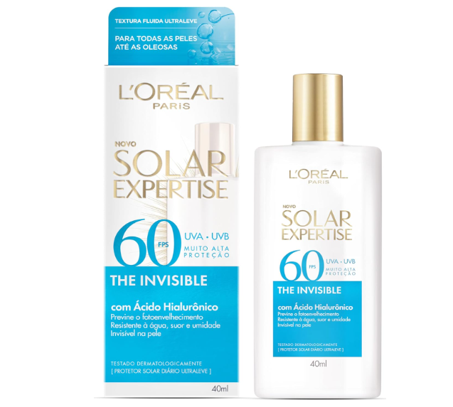 Protetor Solar Facial L’oréal Paris Fps 60 Solar Expertise The Invisible 40ml