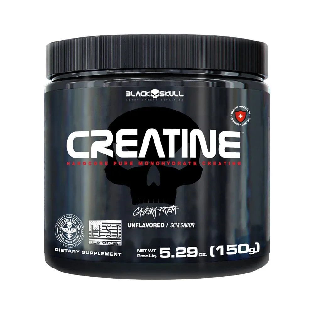 Black Skull Creatina 150gr Sem Sabor