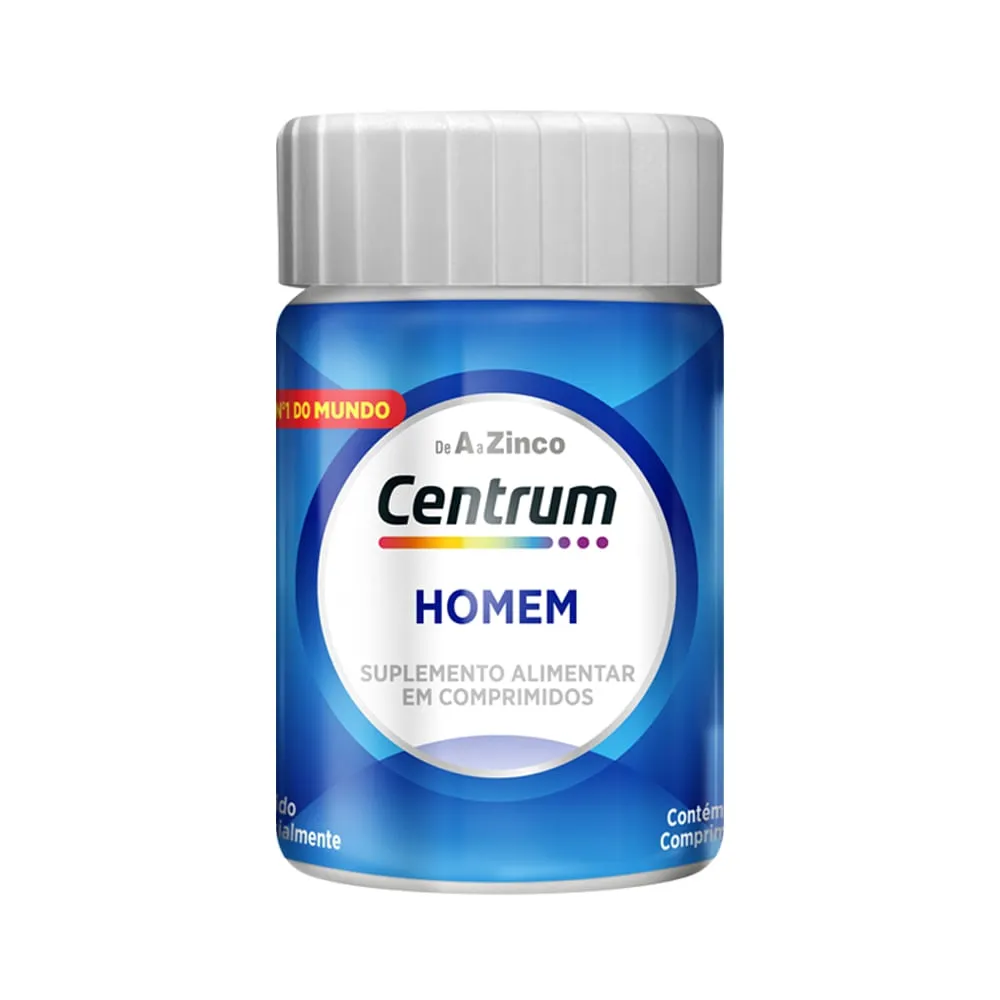Centrum Homem Polivitamínico Vitaminas De A A Z 30 Comprimidos