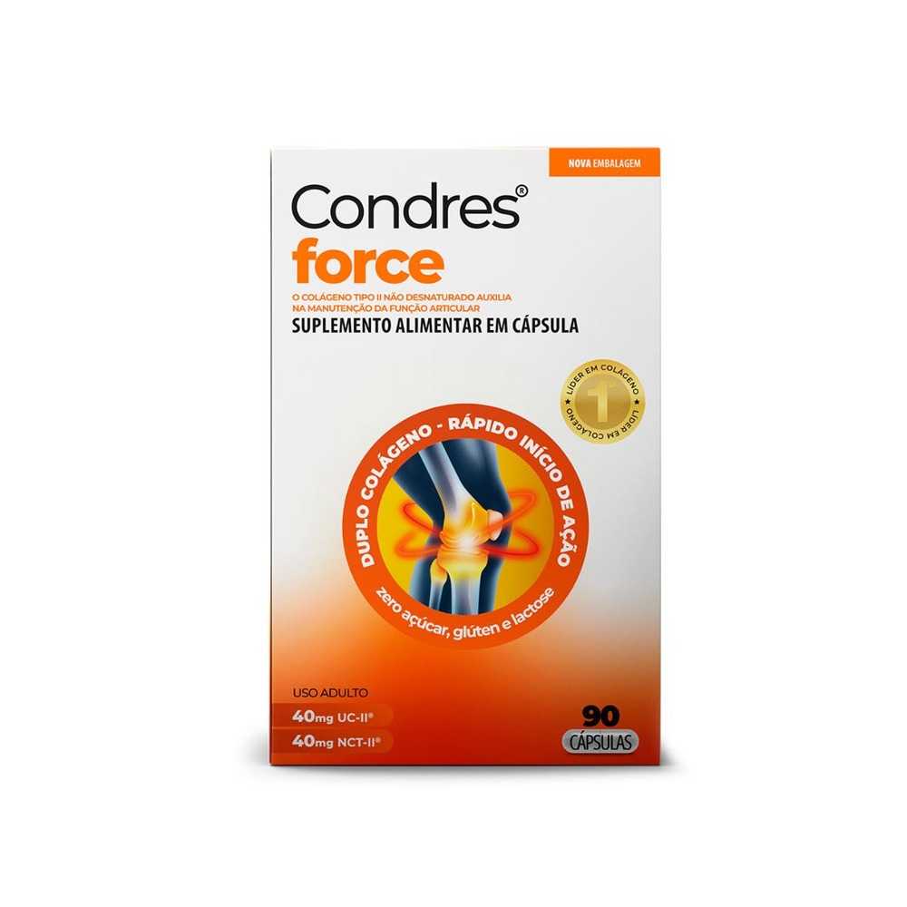 Colágeno Uc-ii + Nct-ii Condres Force 90 Cápsulas