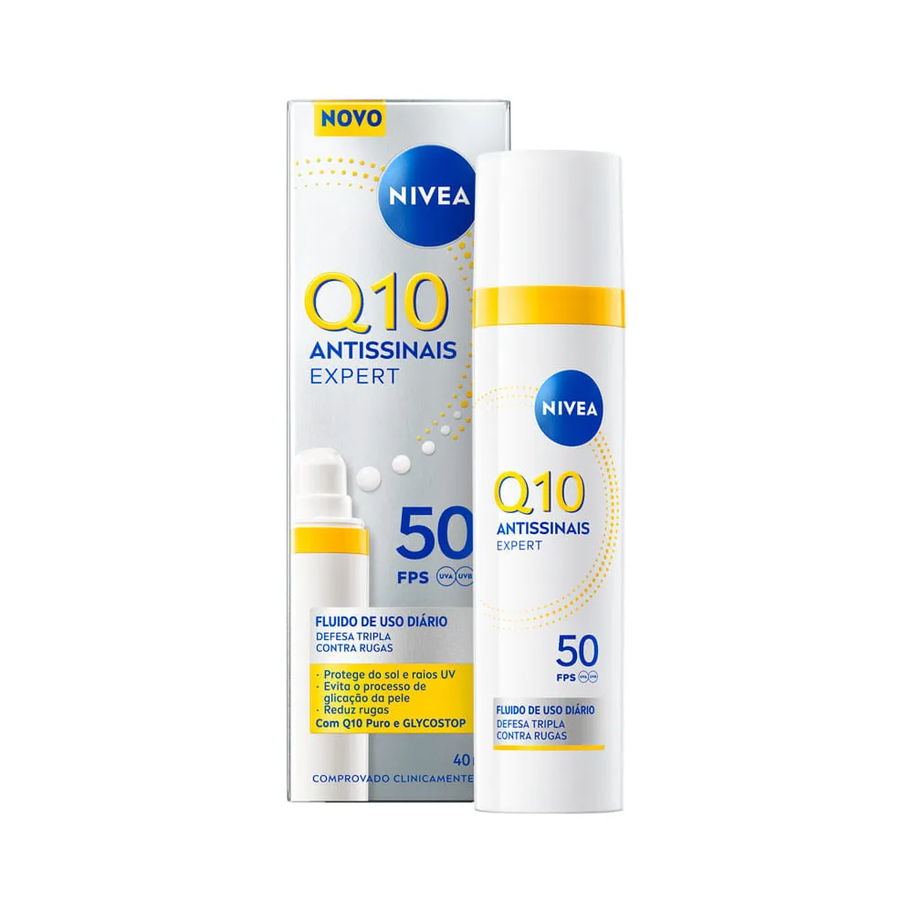 Creme Hidratante Fluido Diário Nivea Q10 Antissinais Fps 50 40ml
