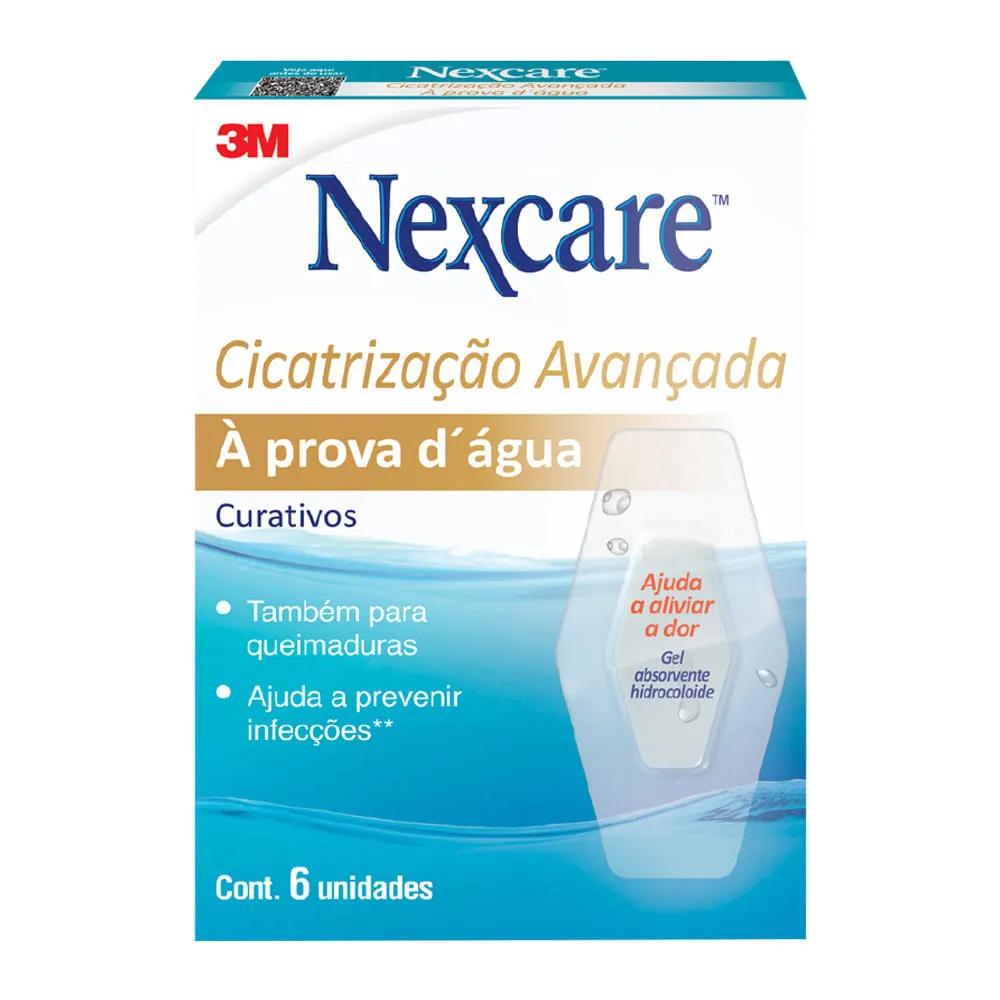 Curativo Cicatrização Avançada 3m Nexcare Transparente 6 Unidades