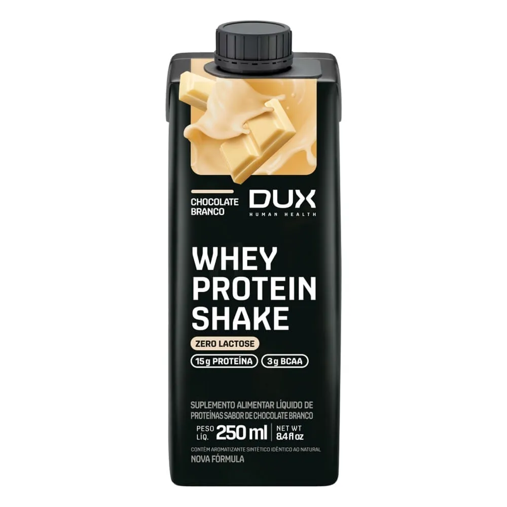 Dux Whey Protein Shake 15g Chocolate Branco 250ml
