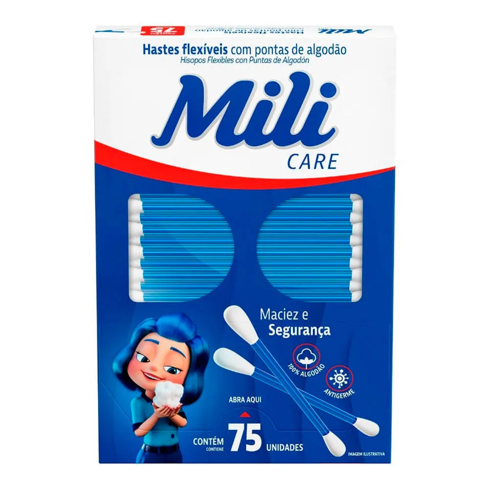 Hastes Flexíveis Mili Com 75 Unidades