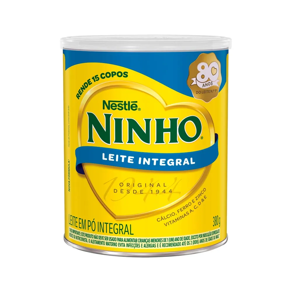 Leite Em Pó Integral Ninho 380g