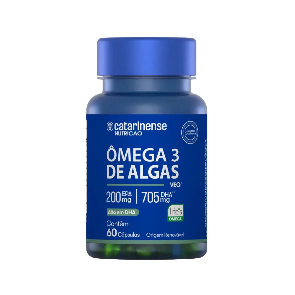 Omega 3 Biocultivado De Algas Catarinense Com 60 Capsulas