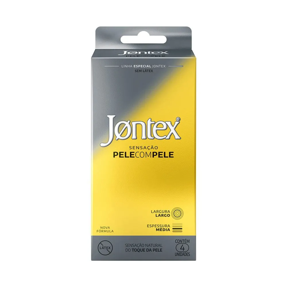 Preservativo Camisinha Jontex Pele Com Pele - 4 Unidades