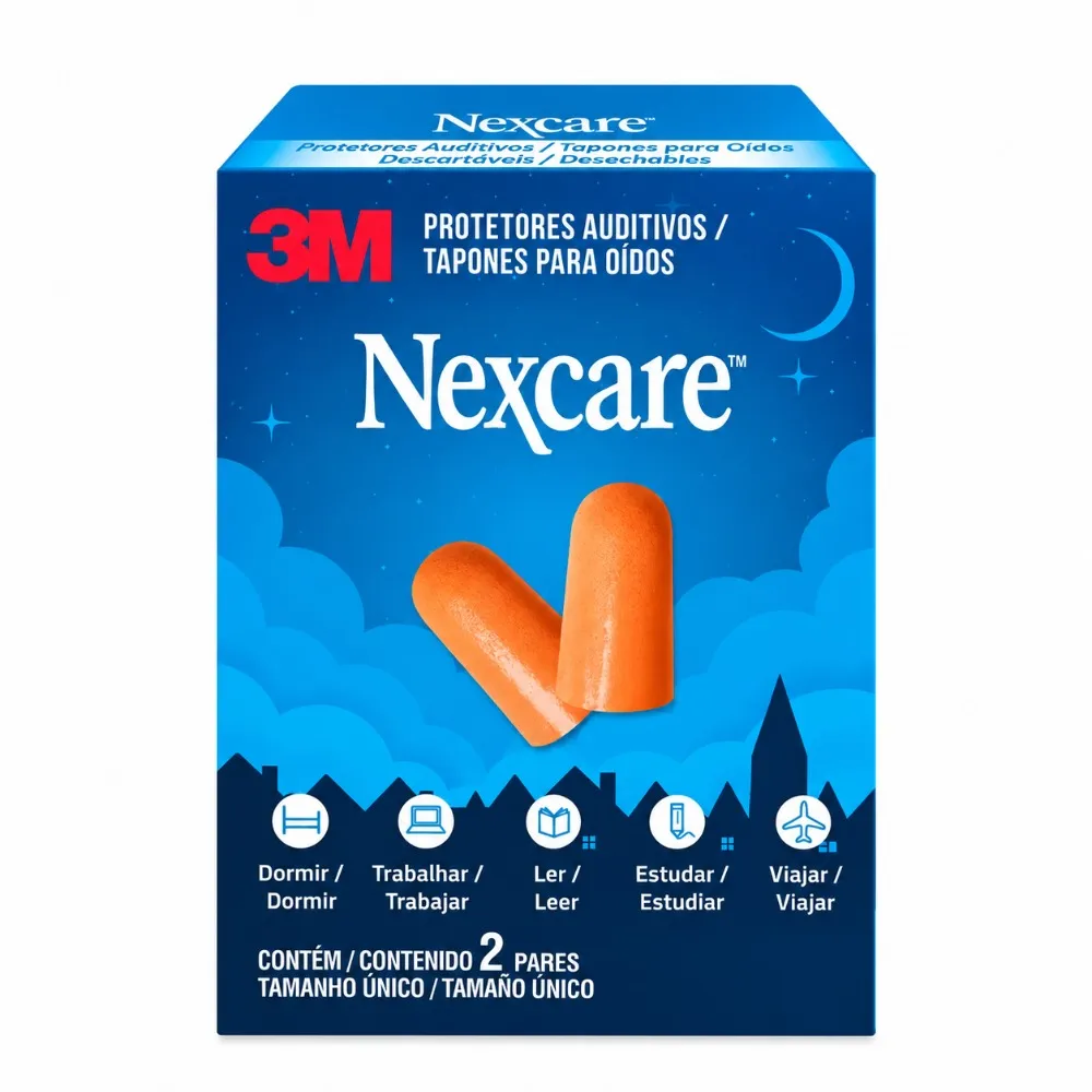 Protetor Auditivo 3m Nexcare 2 Pares