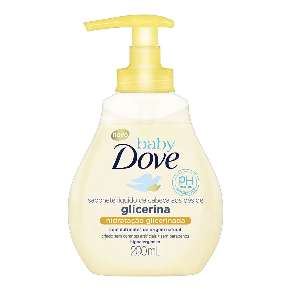 Sabonete Líquido Baby Dove Da Cabeça Aos Pés Glicerina 200ml