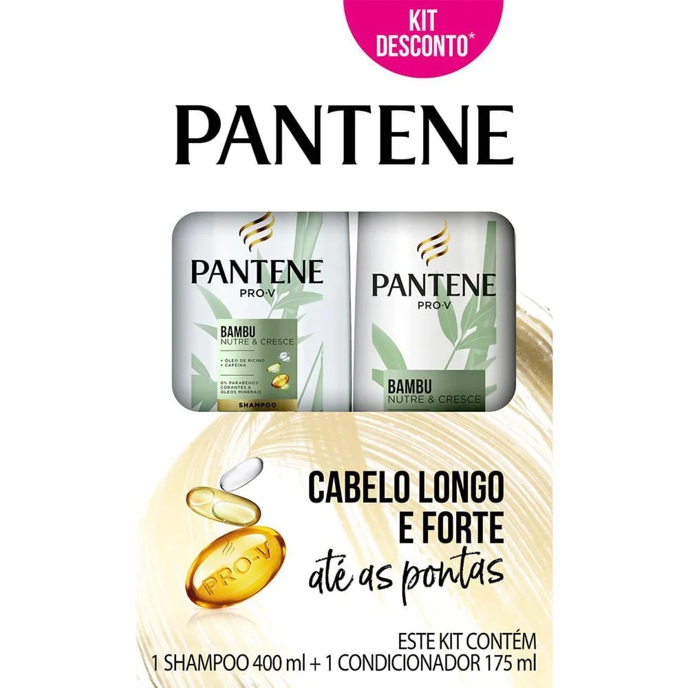 Shampoo+condicionador Pantene Bambu Nutre E Cresce 400+175ml