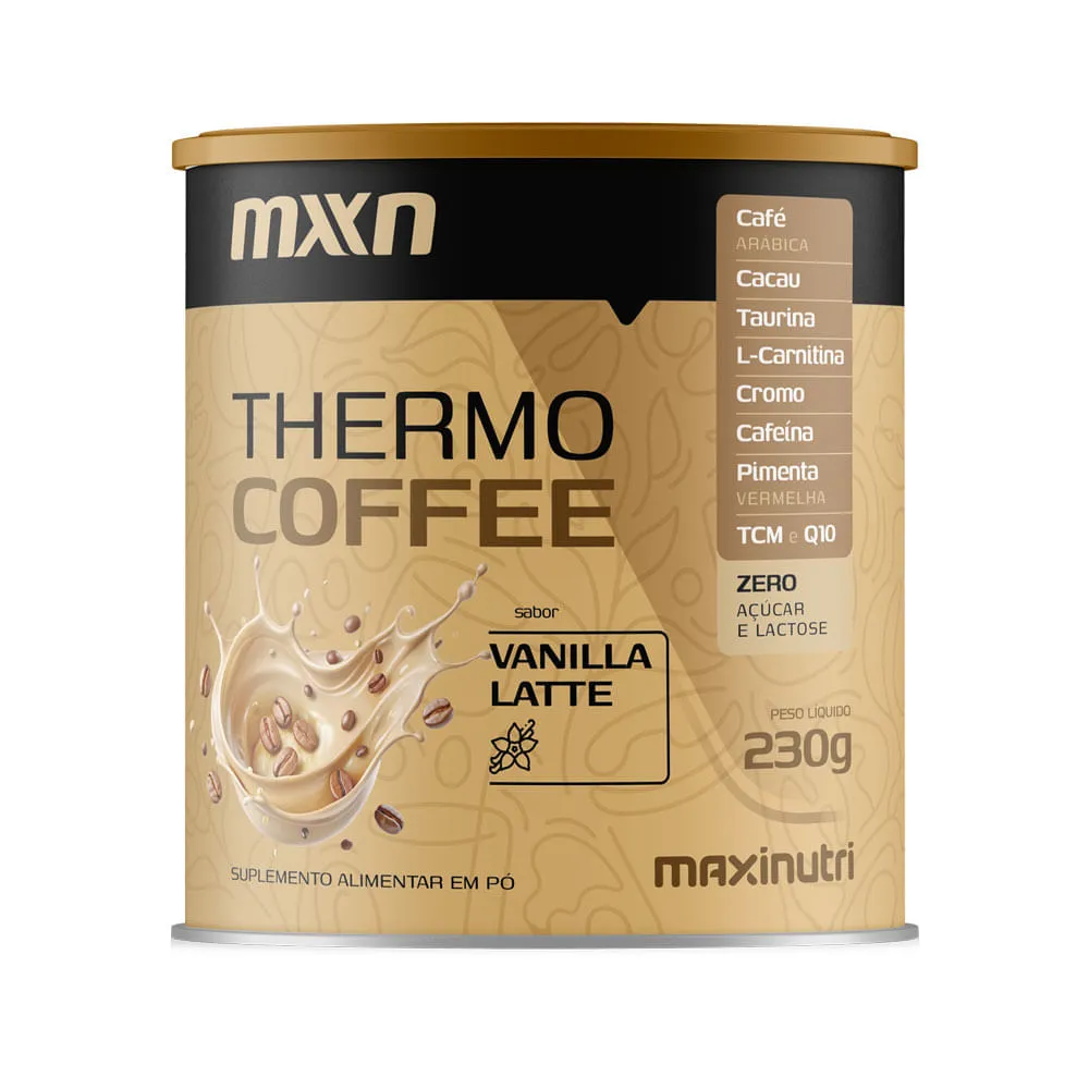 Suplemento Alimentar Thermo Coffeee Maxinutri Sabor Vanilla Latte 230gr