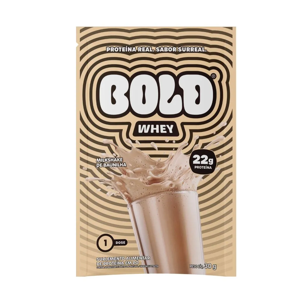 Suplemento Bold Whey Milkshake De Baunilha 30g