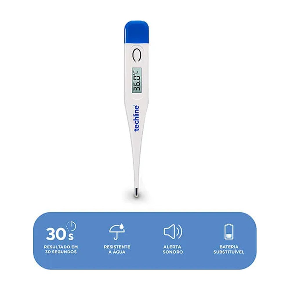 Termometro Digital Branco Techline Ts-101